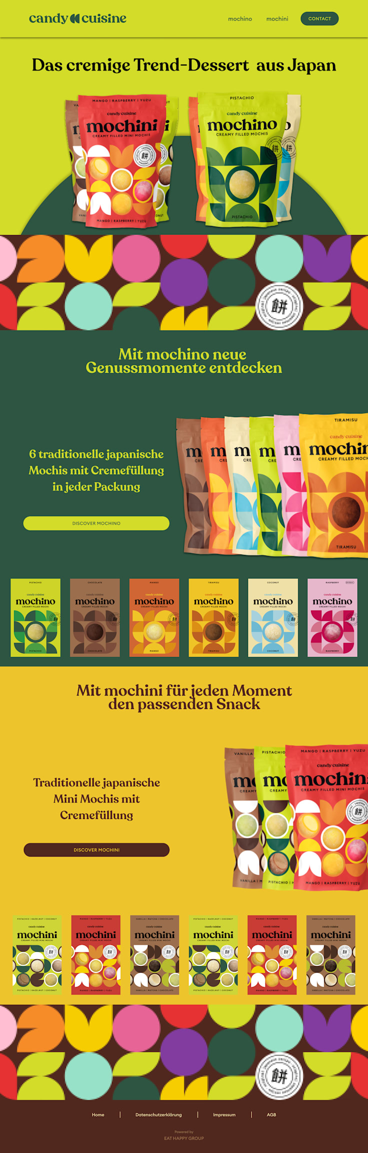 Homepage design with elementor
