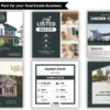 editable canva templates for real estate business